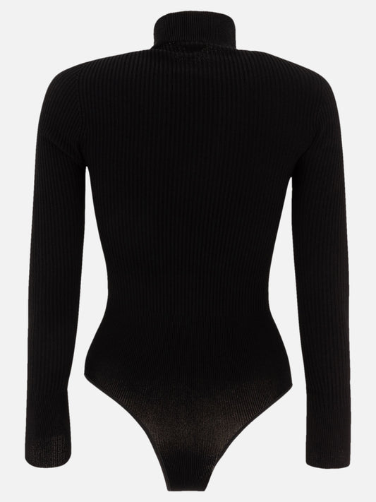 Alaïa Rib-knit bodysuit 11640186_36 Black 2