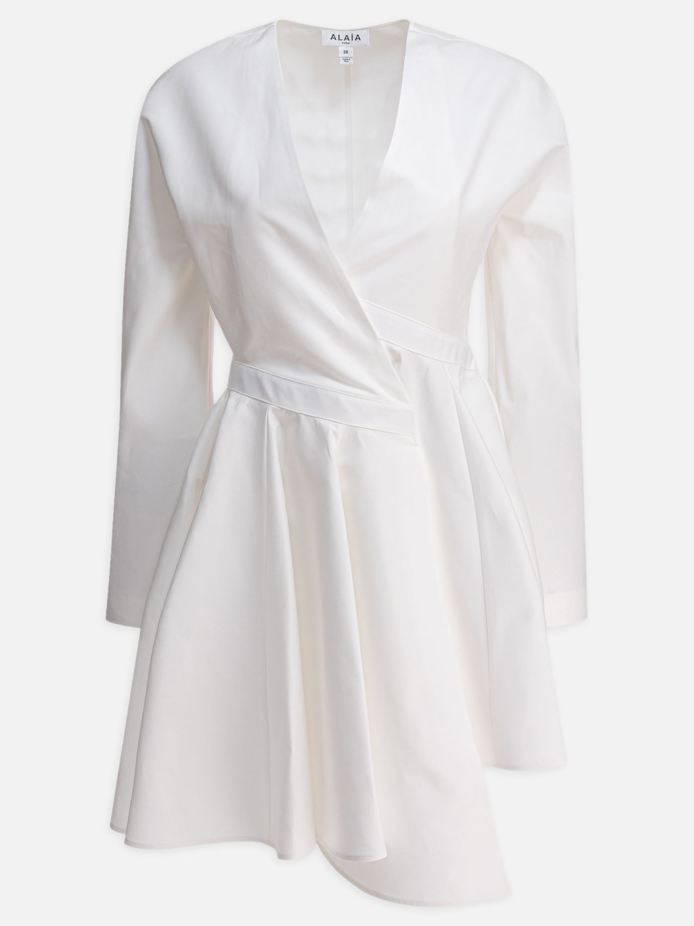 Alaïa Abito corto asimmetrico 11656783_36 White thumbnail_1