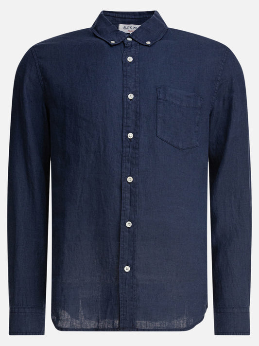 Alex Mill Camicia "Mill" in lino 16958916_S Blue 1