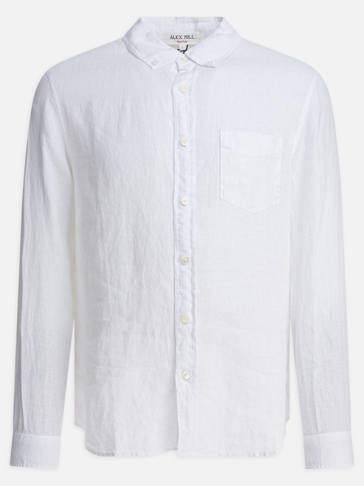 Alex Mill Camicia &quot;Mill&quot; in lino 18248572_S White thumbnail_1