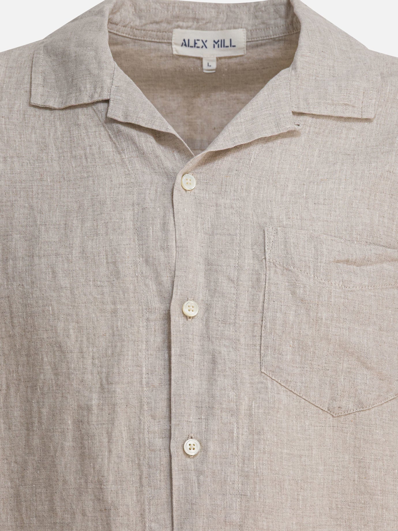 Alex Mill Camicia &quot;Camp&quot; 17829392_S Beige thumbnail_3