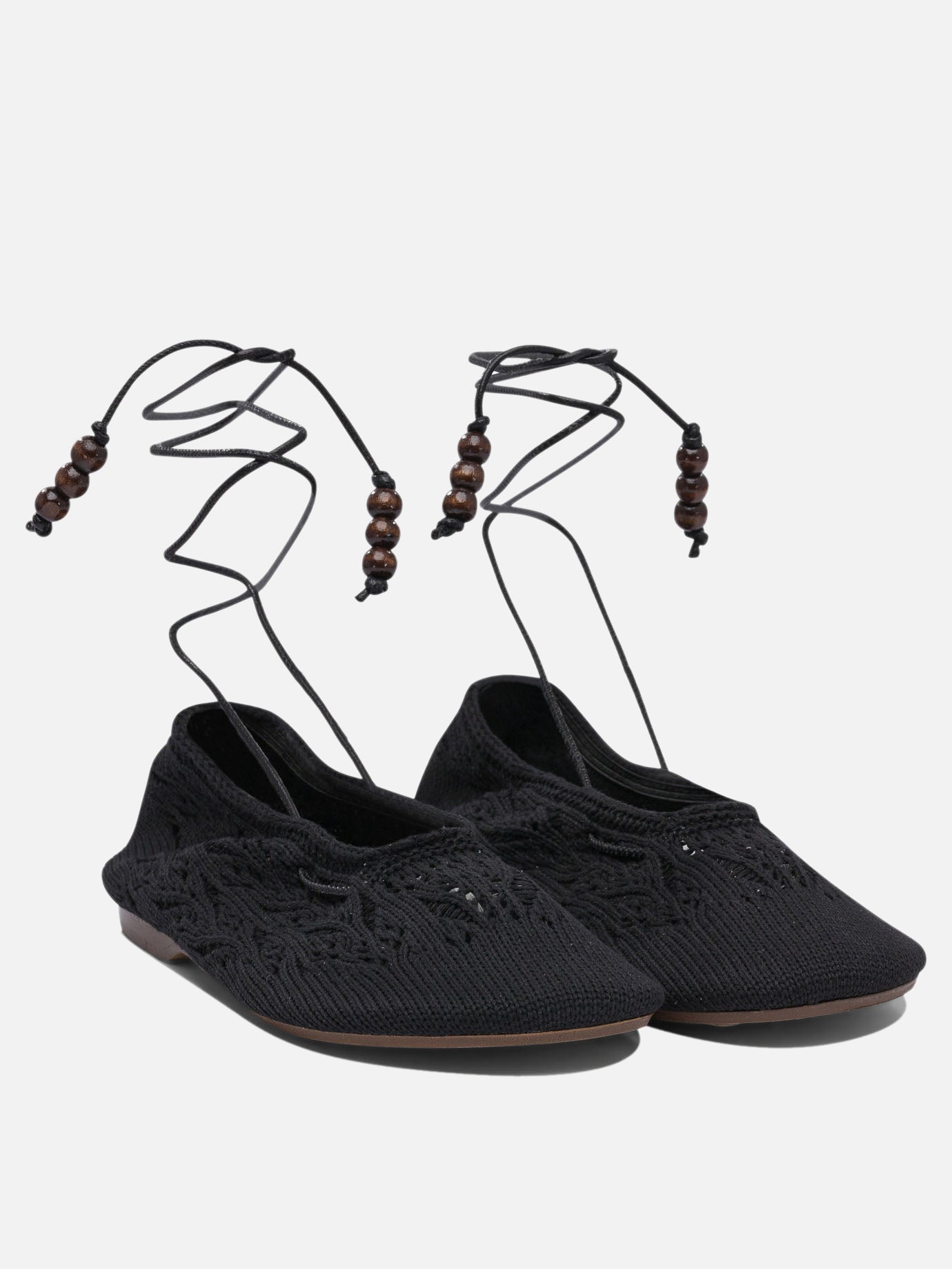 Classic ballet flats 50% relycled cotton 50% recycled polyester - 100% neolite  Black - Alohas Women | PDP | VIETTI Online Store | Zoom-Modal_2
