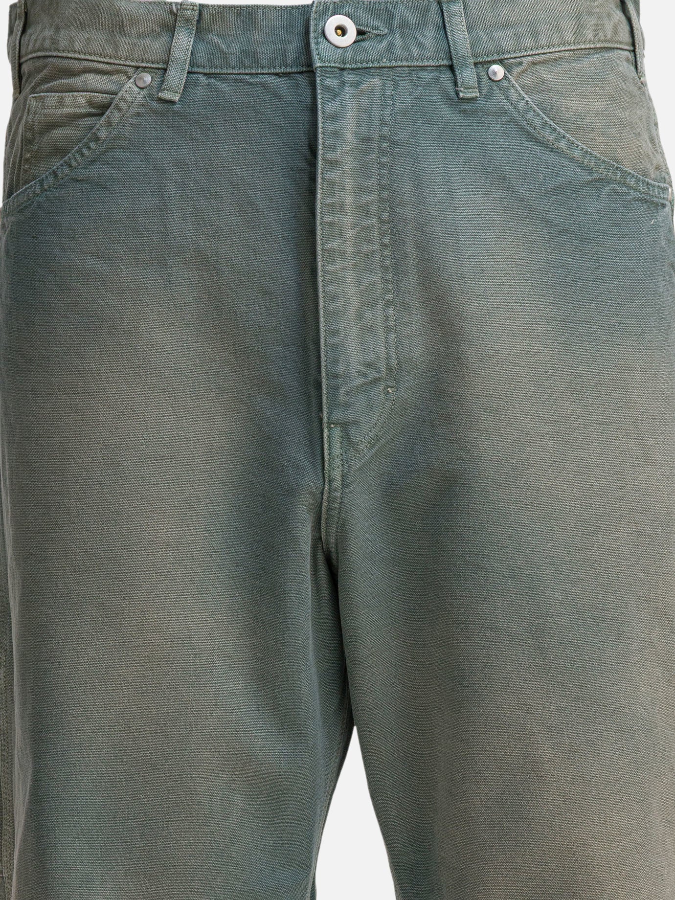 Work pants Solid colour  Green - Auralee Men | PDP | VIETTI Online Store | thumbnail_3
