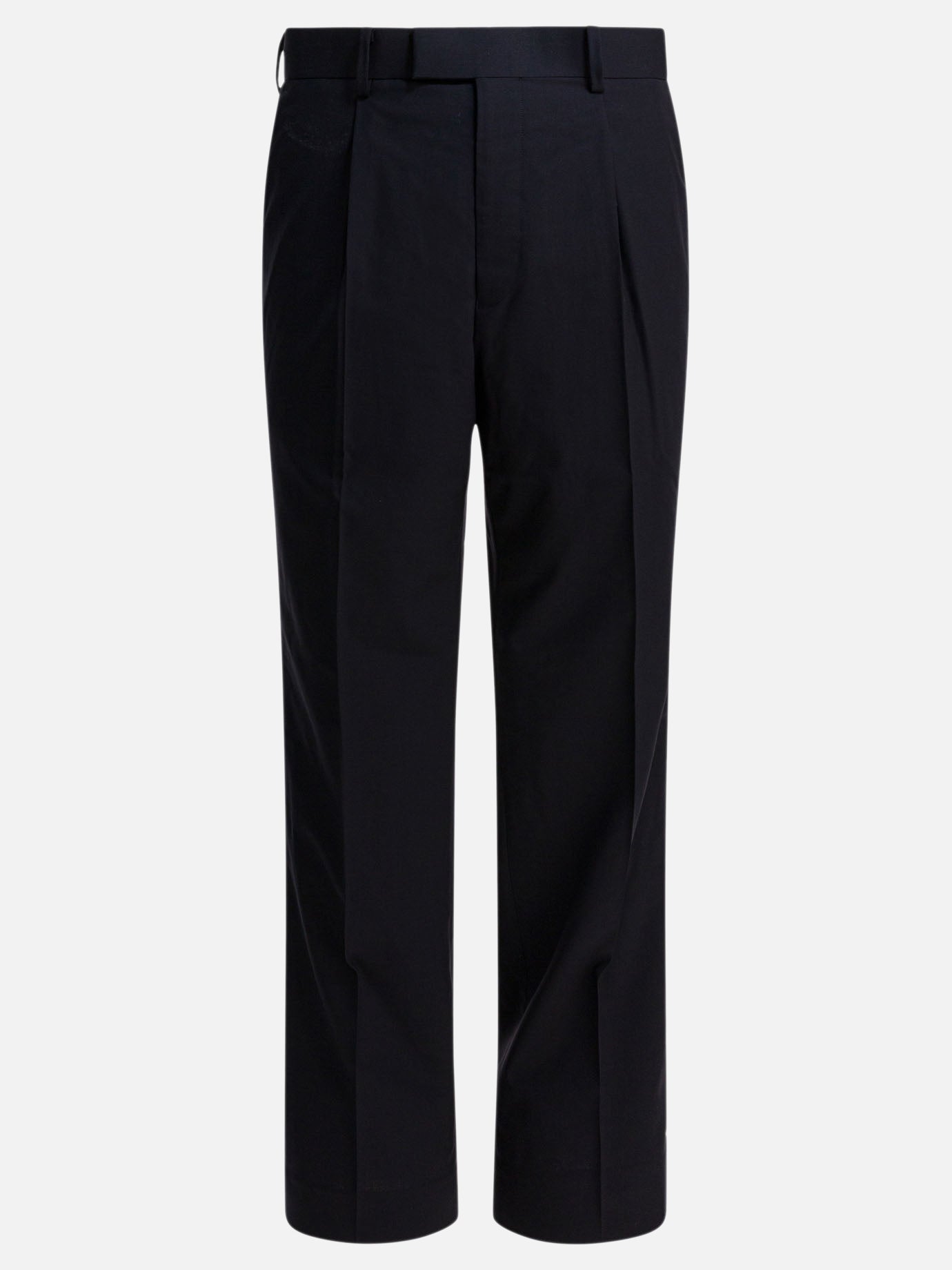 Leisure trousers Solid colour  Blue - Auralee Men | PDP | VIETTI Online Store | thumbnail