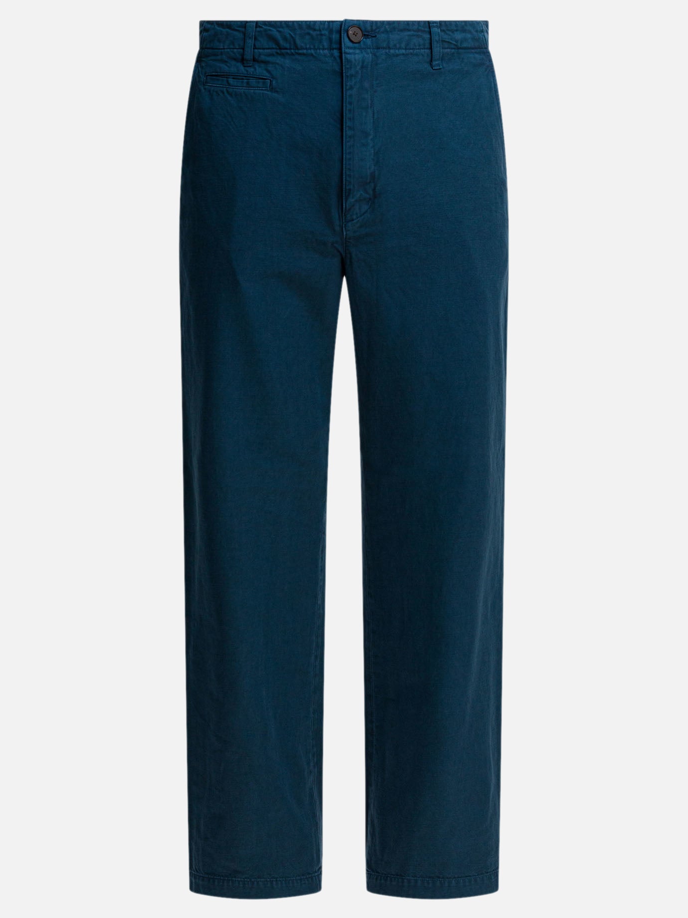 Leisure trousers Solid colour  Blue - Auralee Men | PDP | VIETTI Online Store | Zoom-Modal
