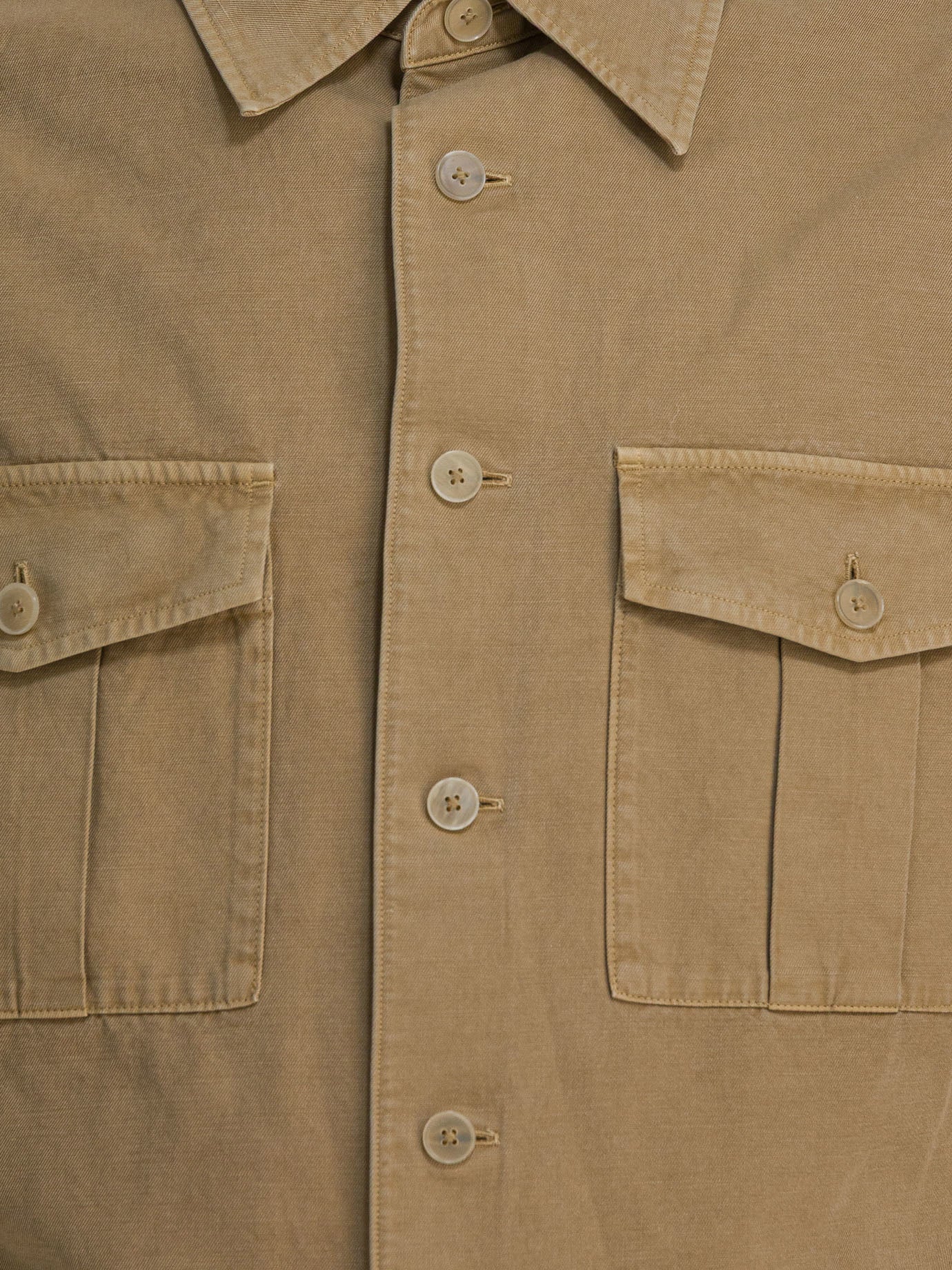Camicie casual Solid colour  Beige - Auralee Uomo | PDP | VIETTI Online Store | Zoom-Modal_3
