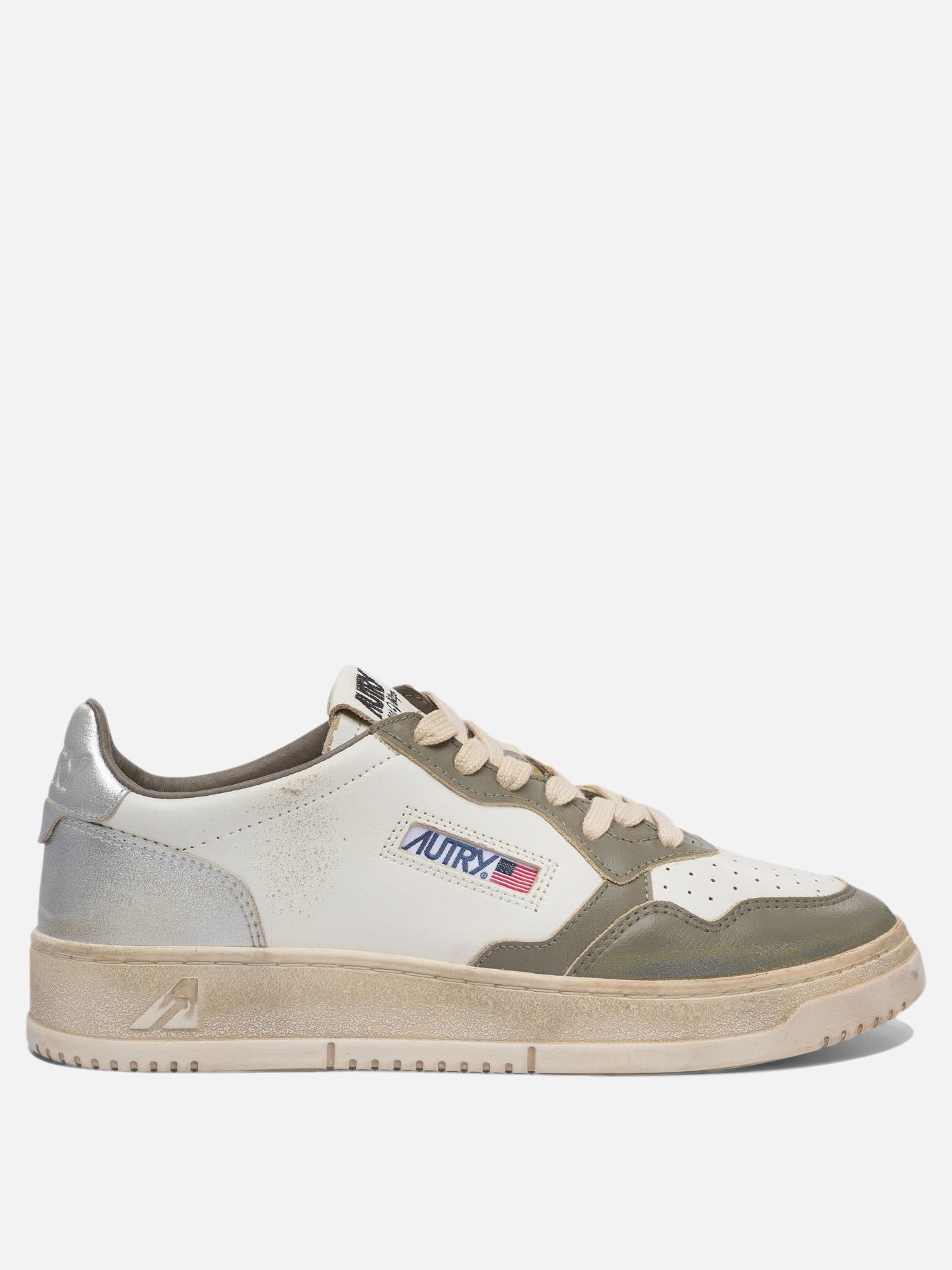 Low top sneakers 100% cow leather - 100% rubber  Green - Autry Men | PDP | VIETTI Online Store | thumbnail