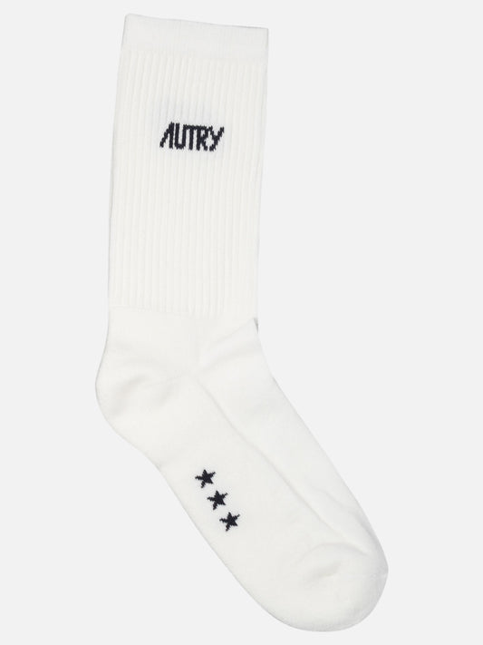 Autry Calze con logo jacquard 16575429_S White 1