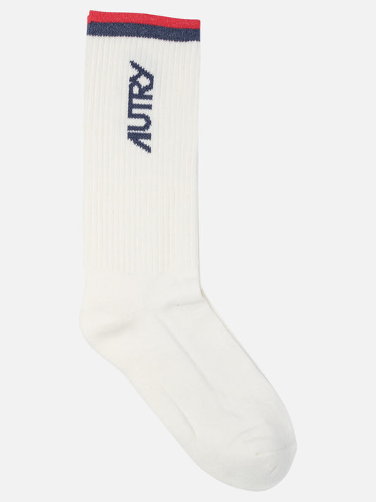 Autry Calze con logo jacquard 16347603_S White 1