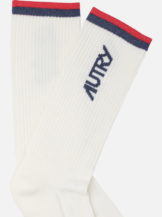 Autry Calze con logo jacquard 16347603_S White 2