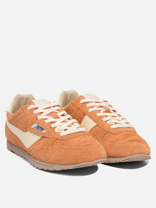 Low top sneakers 90% suede 5% nylon 5% leather - 100% rubber  Orange - Autry Men | VIETTI Online Store | 2
