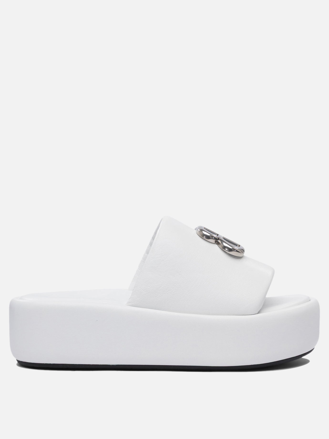 Balenciaga "Rise" 55 mm slides White