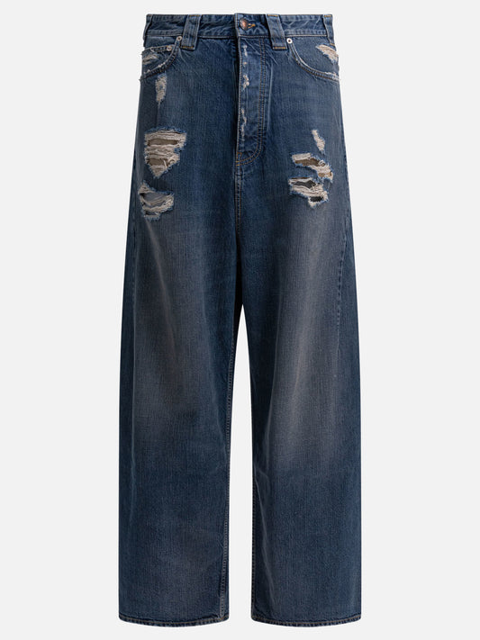 Jeans a gamba larga Denim  Blu - Balenciaga Uomo | PLP | VIETTI Online Store 
