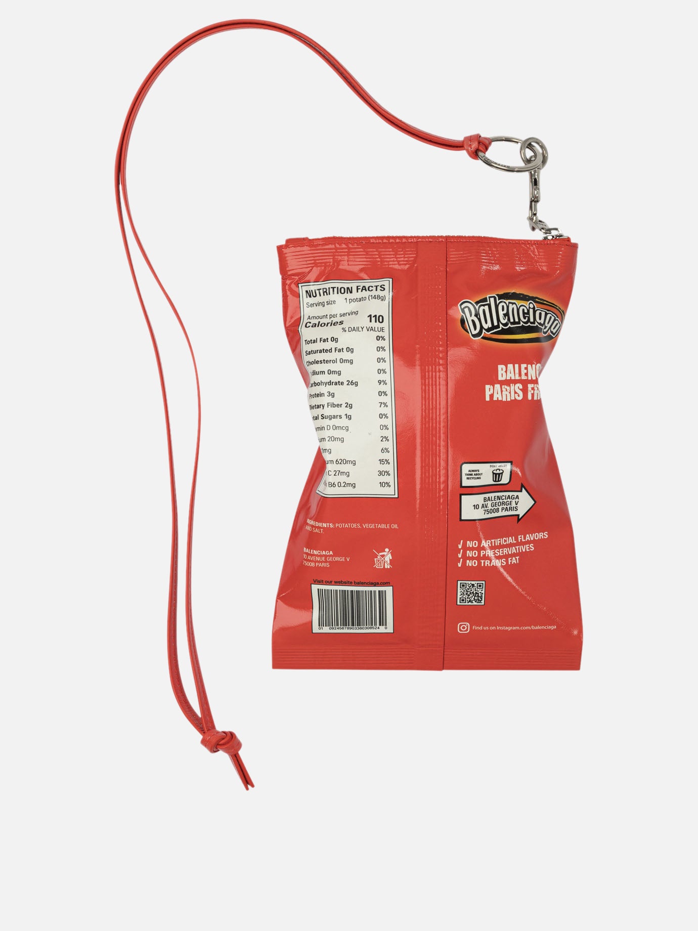 Balenciaga &quot;Chips&quot; cell phone pouch 10715036_UNI Red thumbnail_2