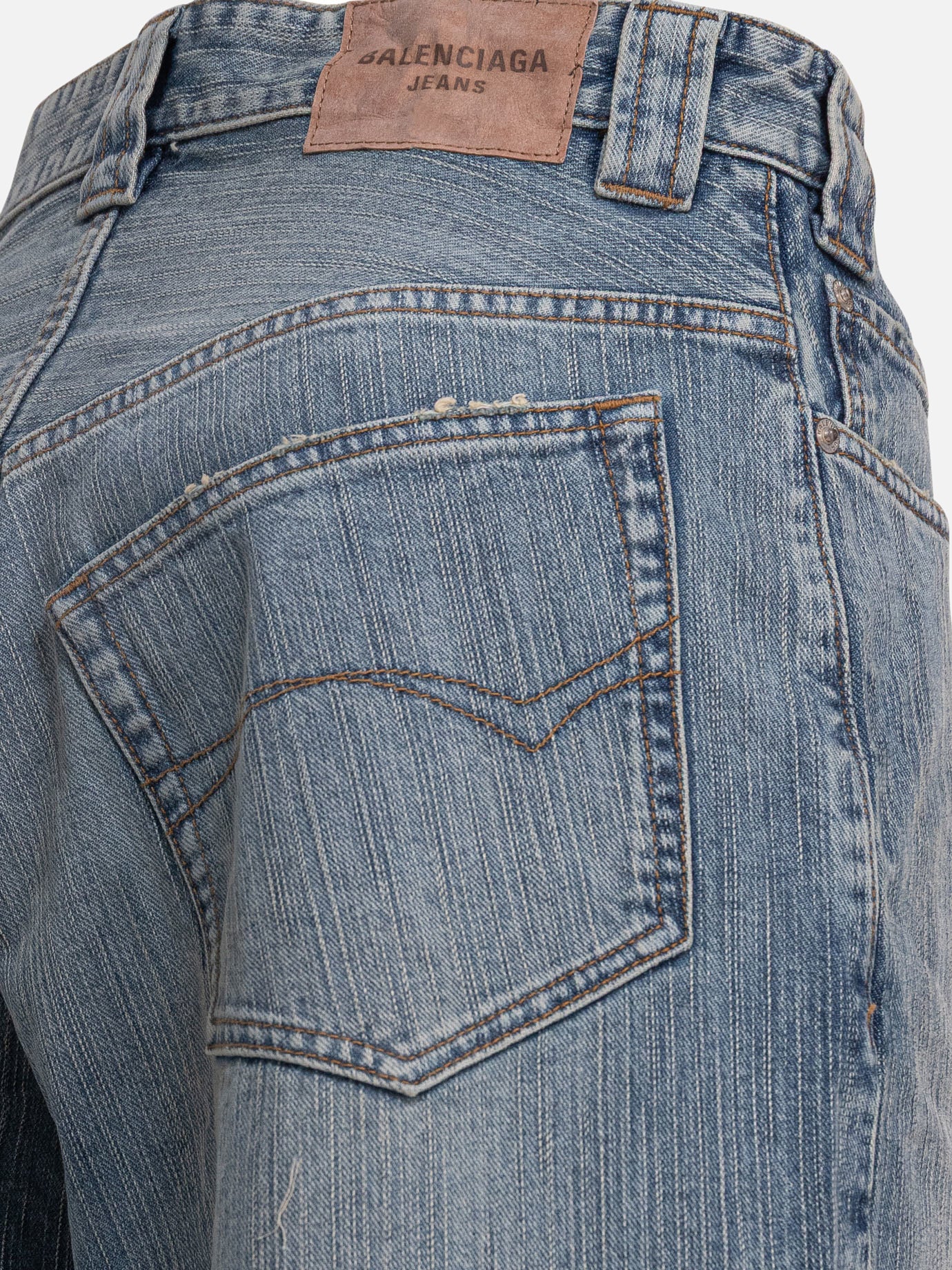 Jeans a gamba larga Denim  Blu - Balenciaga Uomo | PDP | VIETTI Online Store | Zoom-Modal_4
