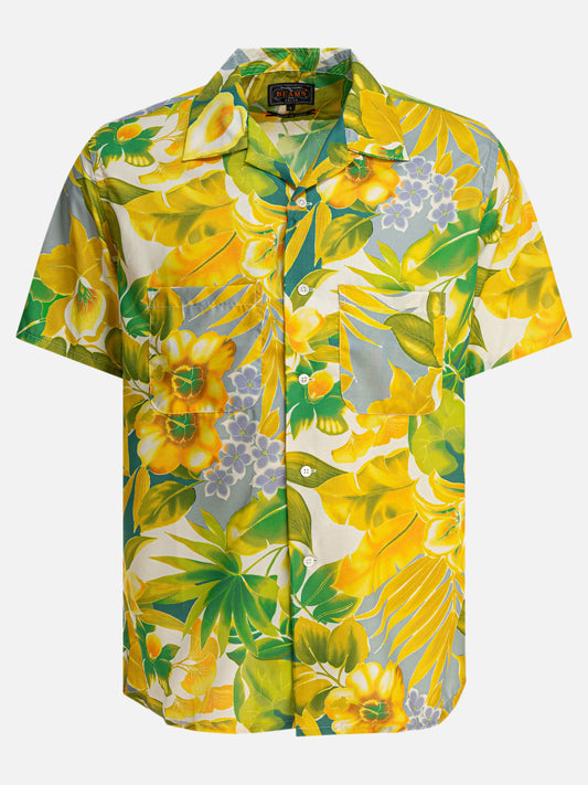 Beams Plus Shirt "Tropical" 19460956_S Yellow 1