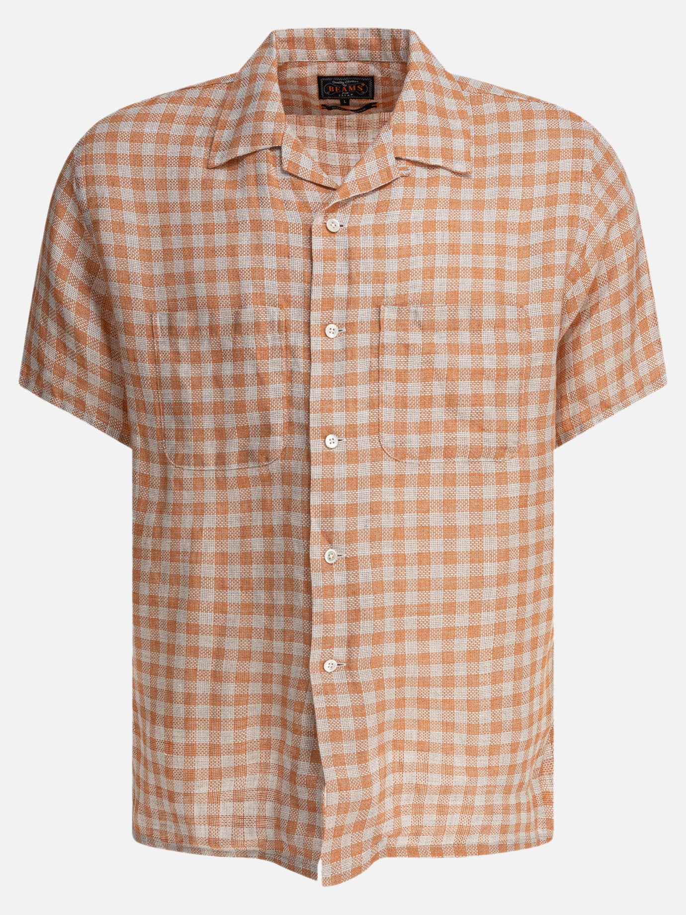 Beams Plus &quot;Panama&quot; Shirt 18477137_S Orange thumbnail_1