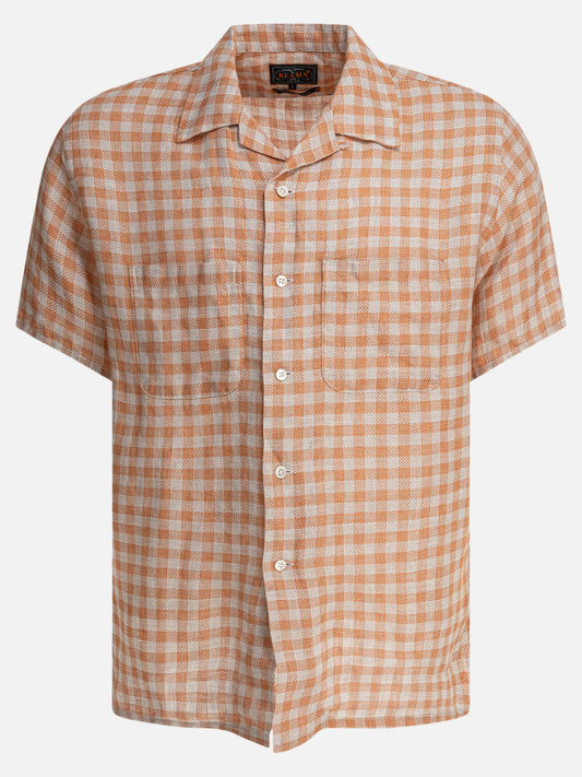 Beams Plus "Panama" Shirt 18477137_S Orange 1