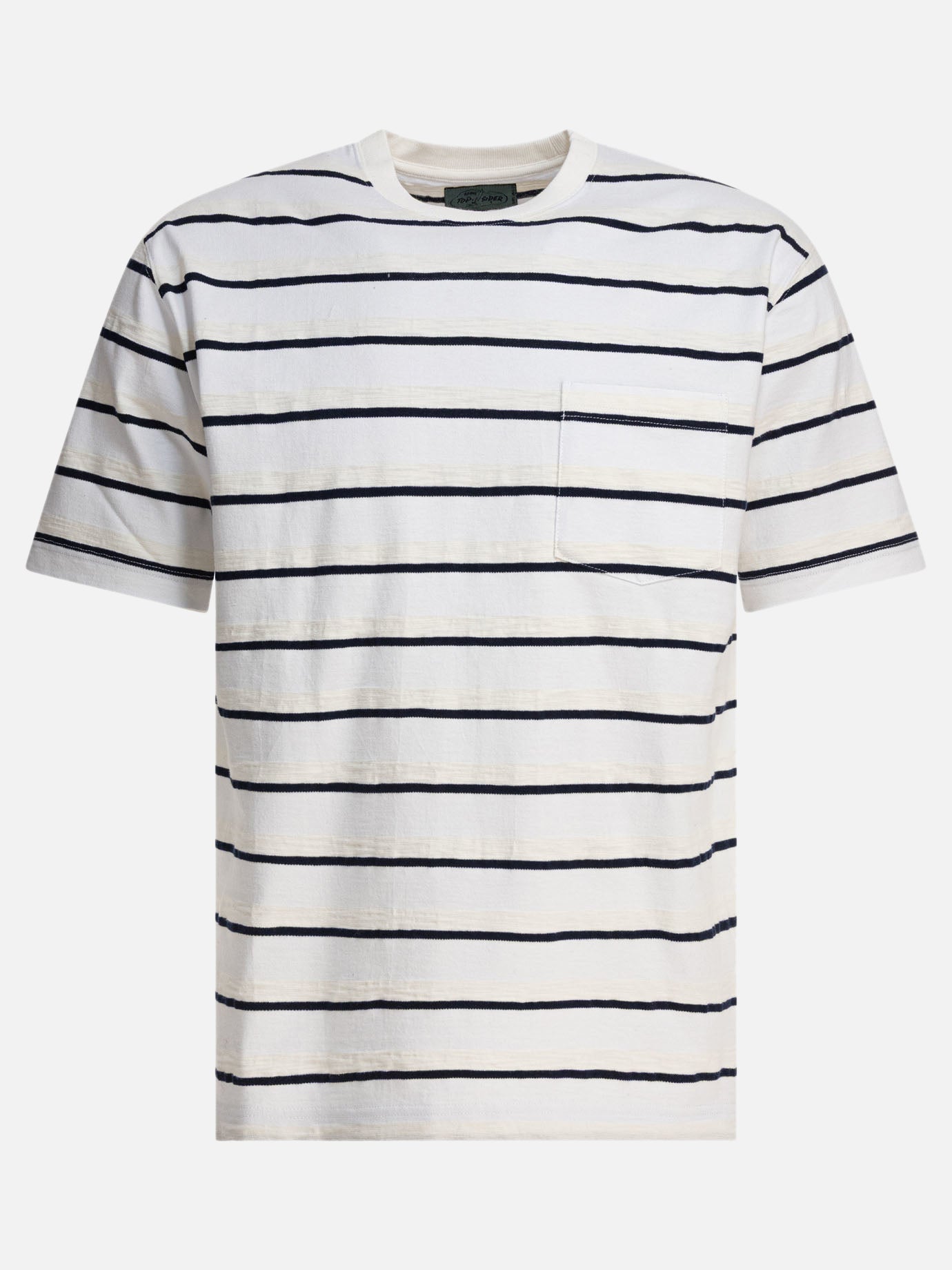Beams Plus Striped T-shirt 16412622_S White thumbnail_1