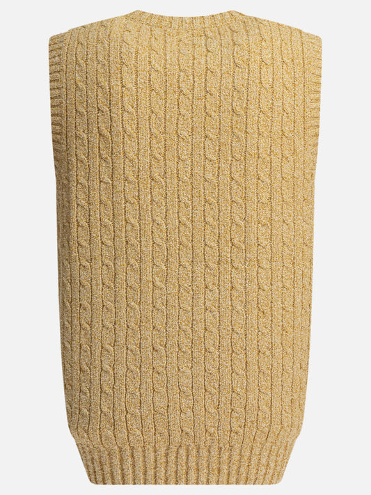 Beams Plus Gilet scollo a V 17314734_S Beige 2