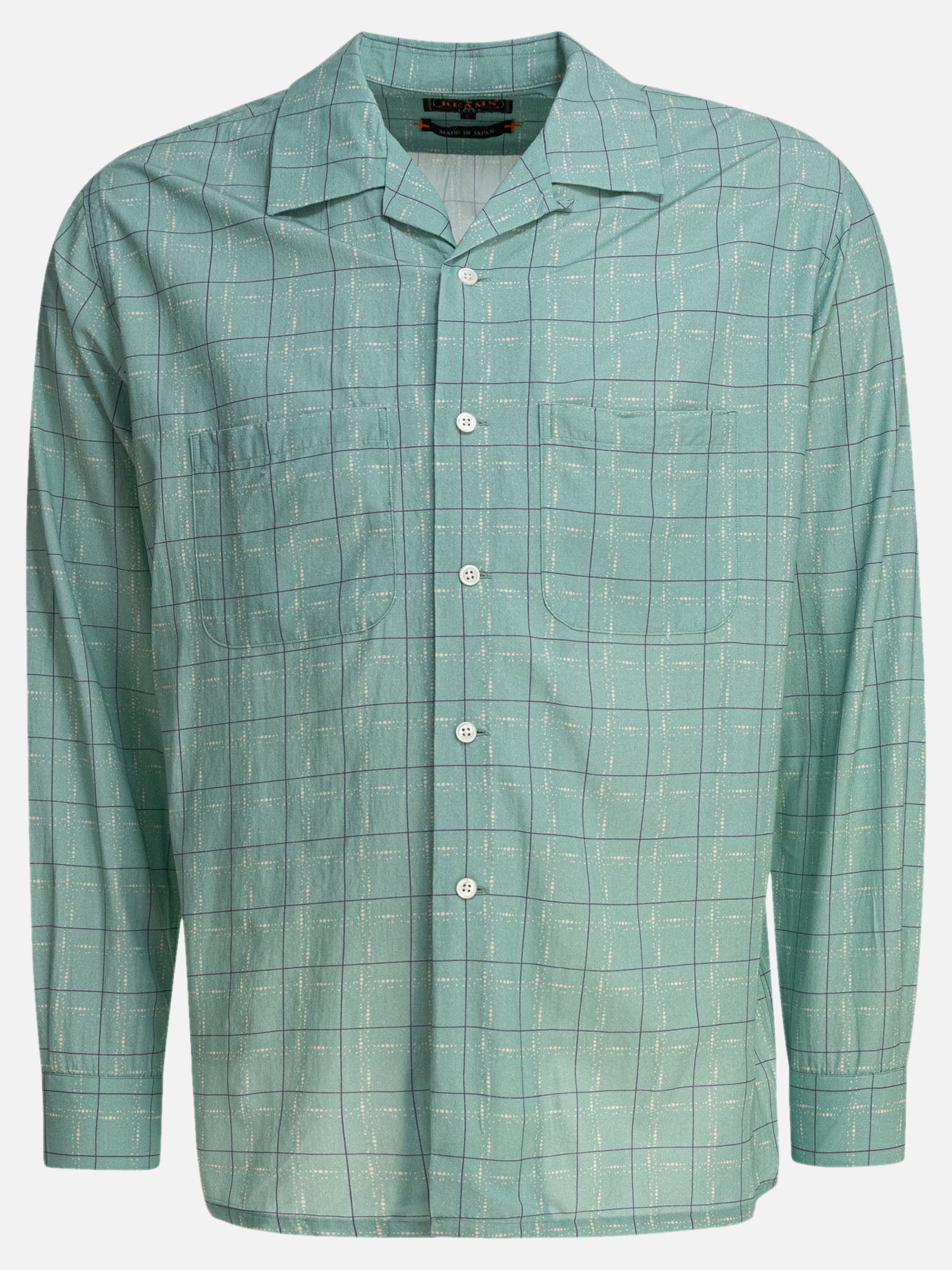 Beams Plus Camp collar shirt Green