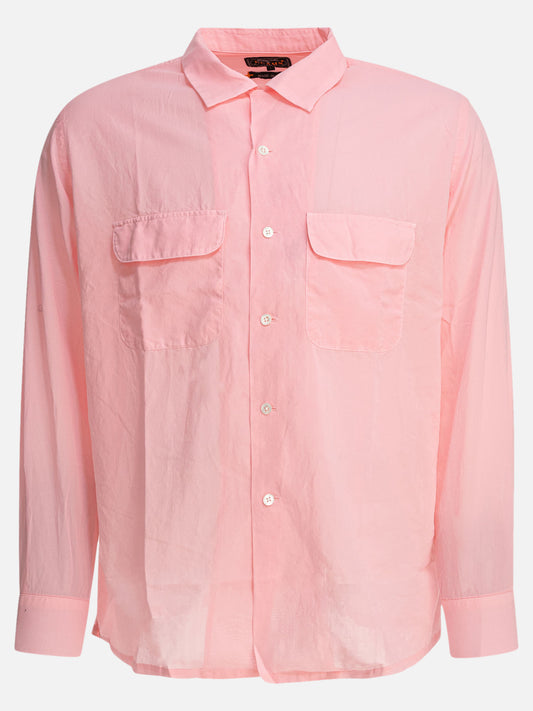Beams Plus Camp collar shirt 17929504_S Pink 1