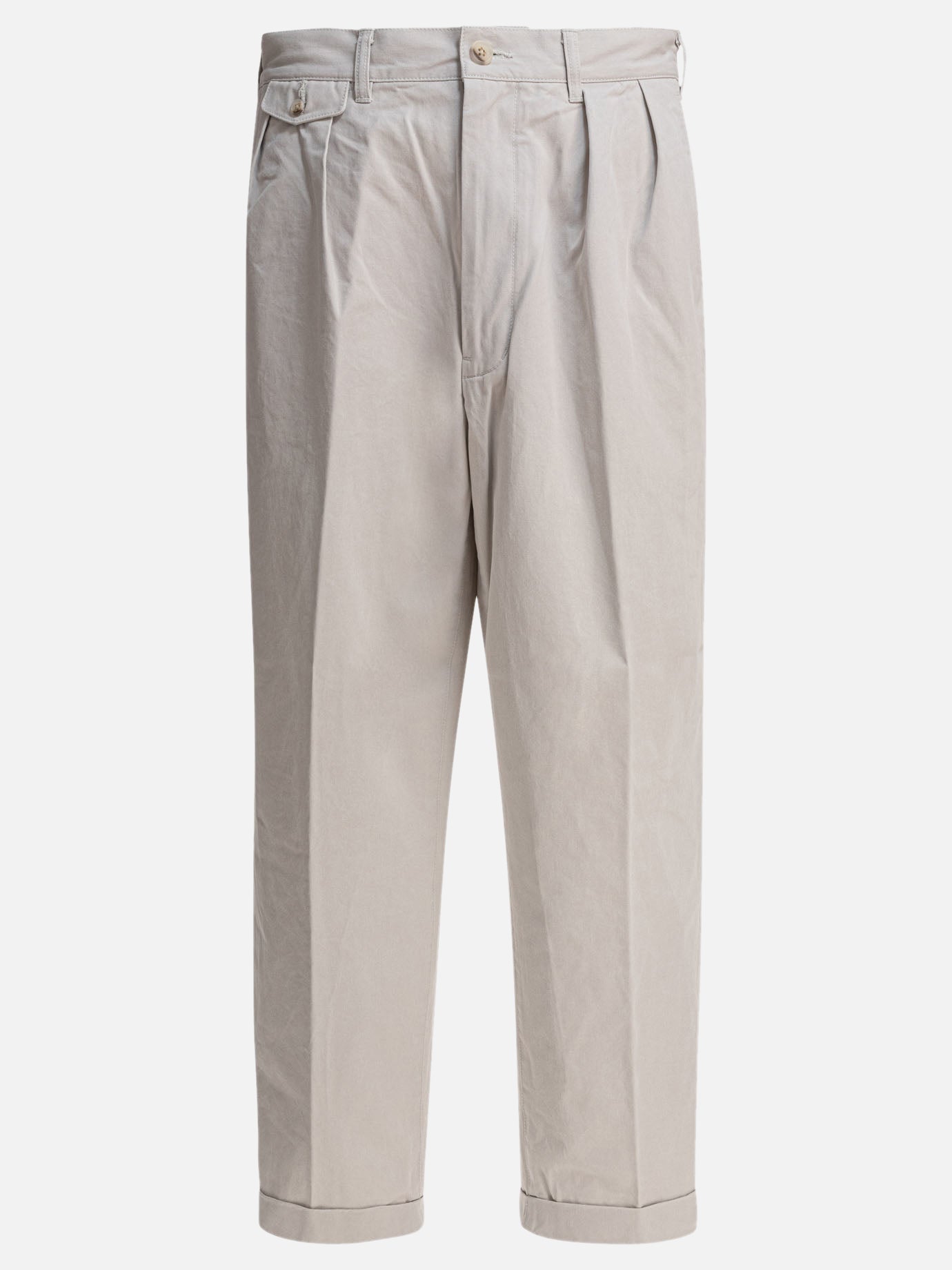 Beams Plus Pantaloni baggy 14317435_S Grey thumbnail_1