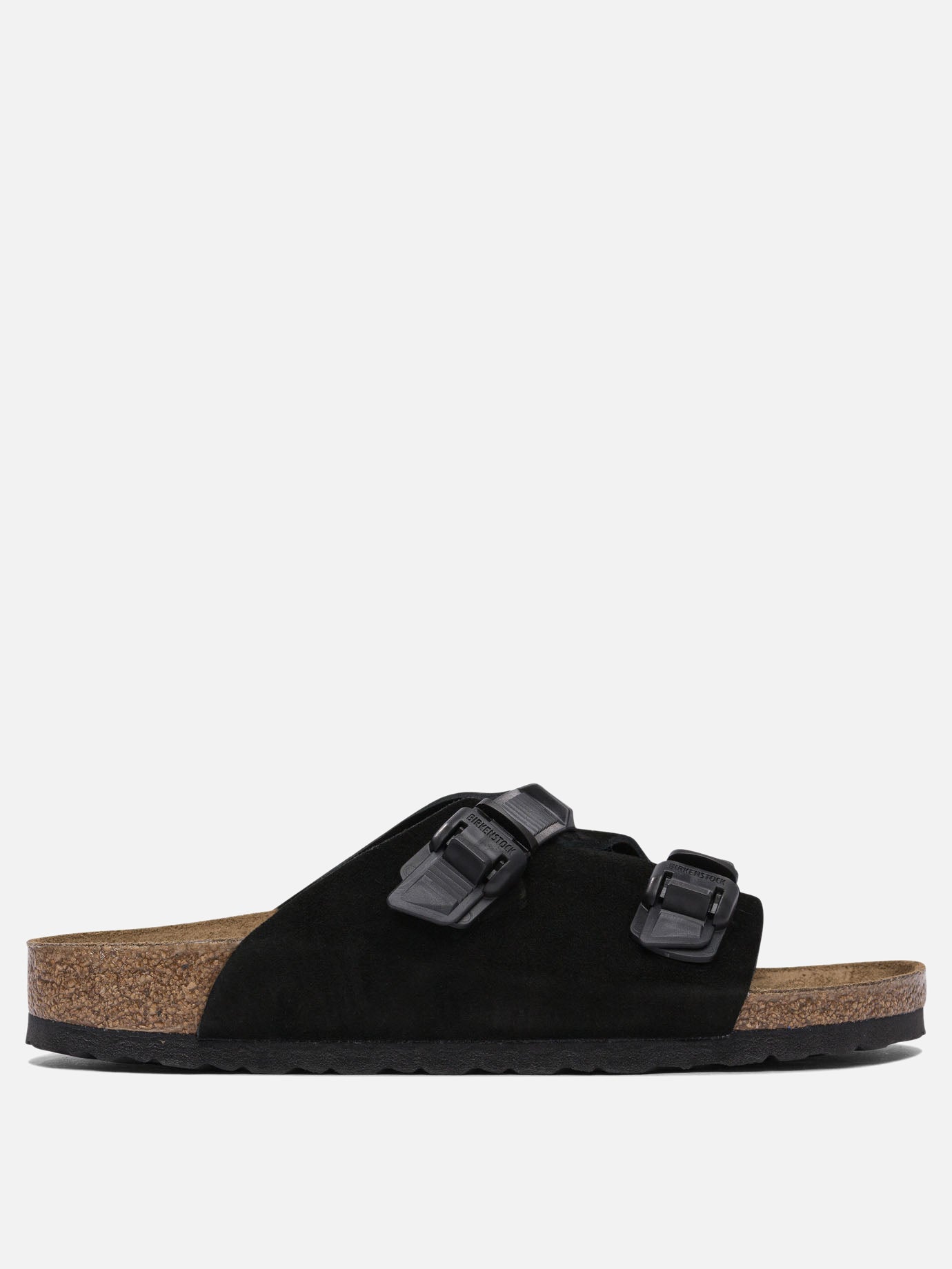 Flat sandals 100% suede - 100% rubber  Black - Birkenstock Men | PDP | VIETTI Online Store | Zoom-Modal
