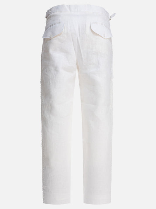 Leisure trousers Solid colour  White - Bode Men | VIETTI Online Store | 2
