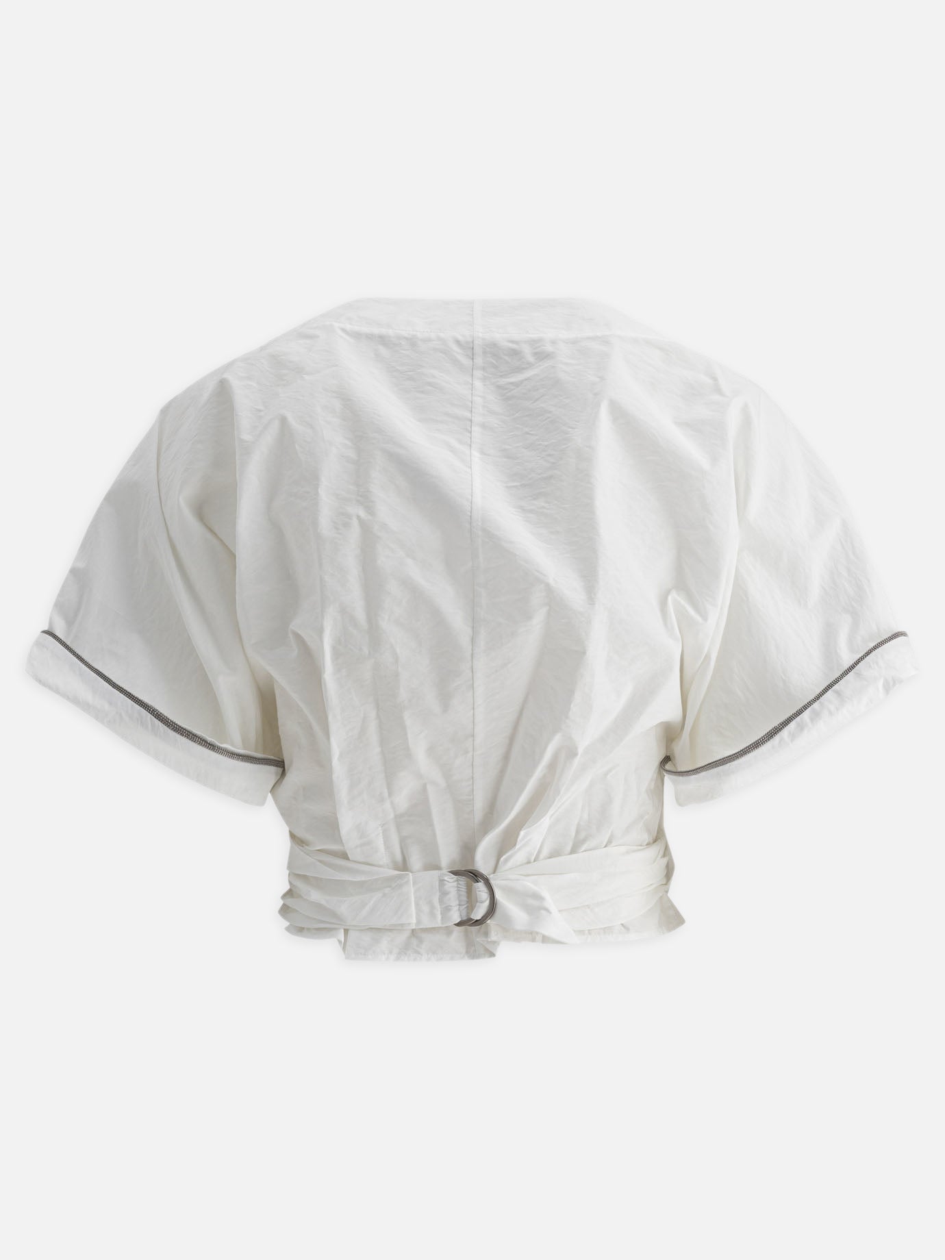Crop top Solid colour  Bianco - Brunello Cucinelli Donna | PDP | VIETTI Online Store | Zoom-Modal_2
