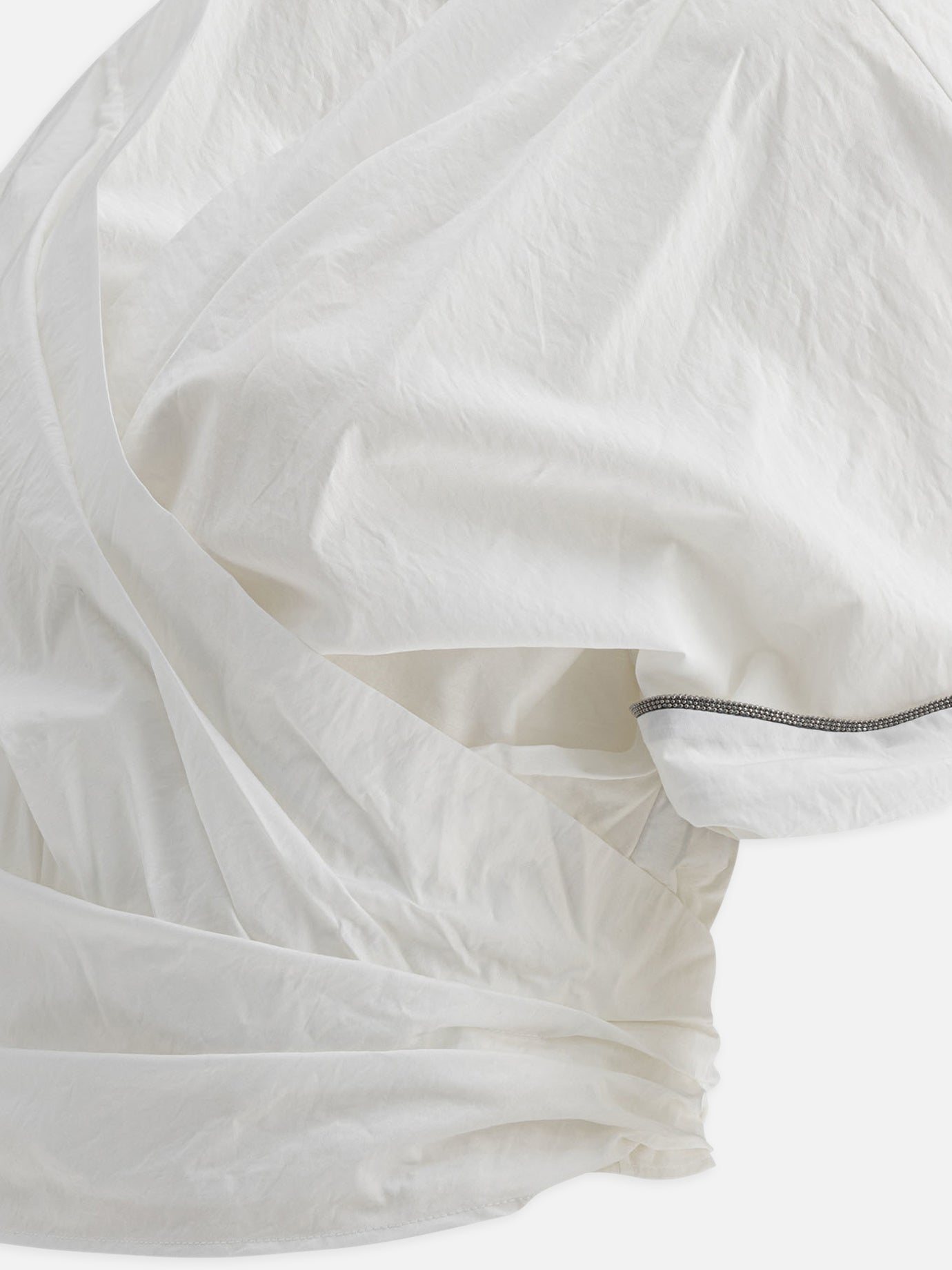 Crop top Solid colour  Bianco - Brunello Cucinelli Donna | PDP | VIETTI Online Store | thumbnail_4