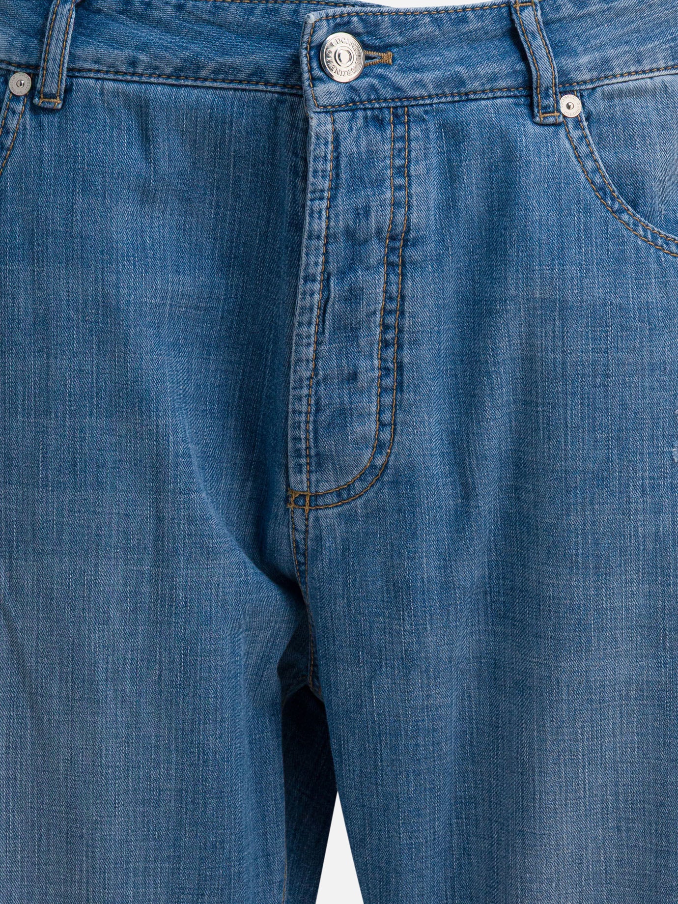 Straight-leg jeans Denim  Light blue - Brunello Cucinelli Men | PDP | VIETTI Online Store | Zoom-Modal_3
