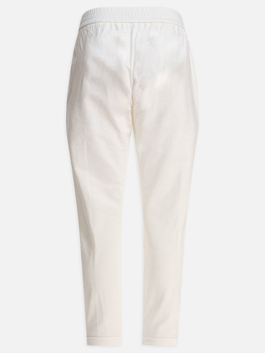 Pantaloni sportivi Solid colour  Bianco - Brunello Cucinelli Donna | PDP | VIETTI Online Store | 2
