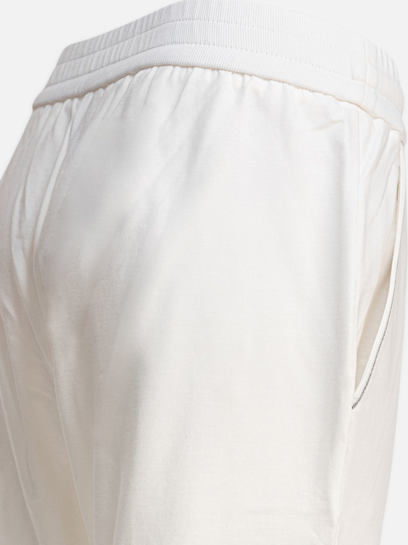 Pantaloni sportivi Solid colour  Bianco - Brunello Cucinelli Donna | PDP | VIETTI Online Store | Zoom-Modal_4

