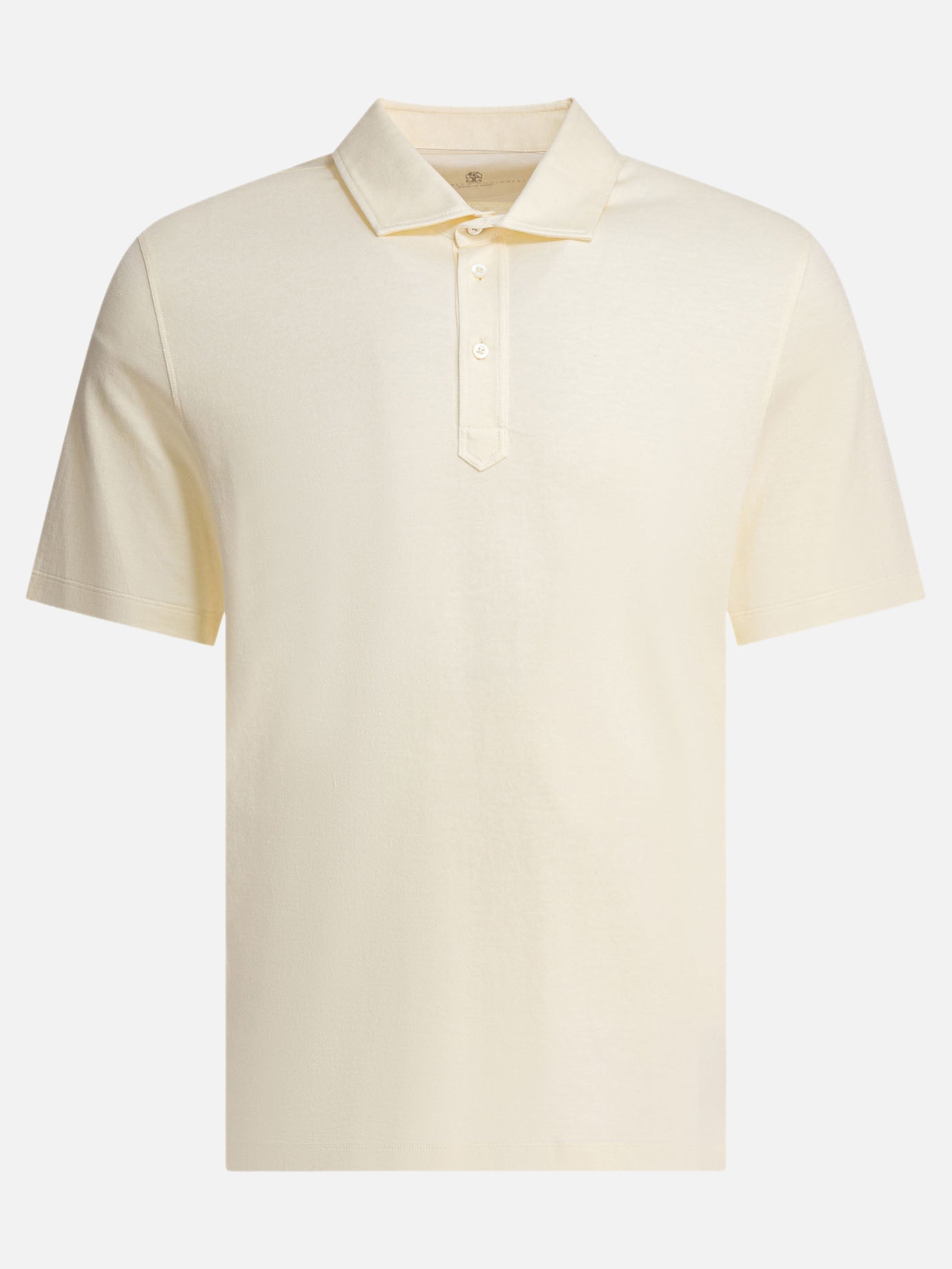 Polo con bottoni Solid colour  Beige - Brunello Cucinelli Uomo | PDP | VIETTI Online Store | thumbnail