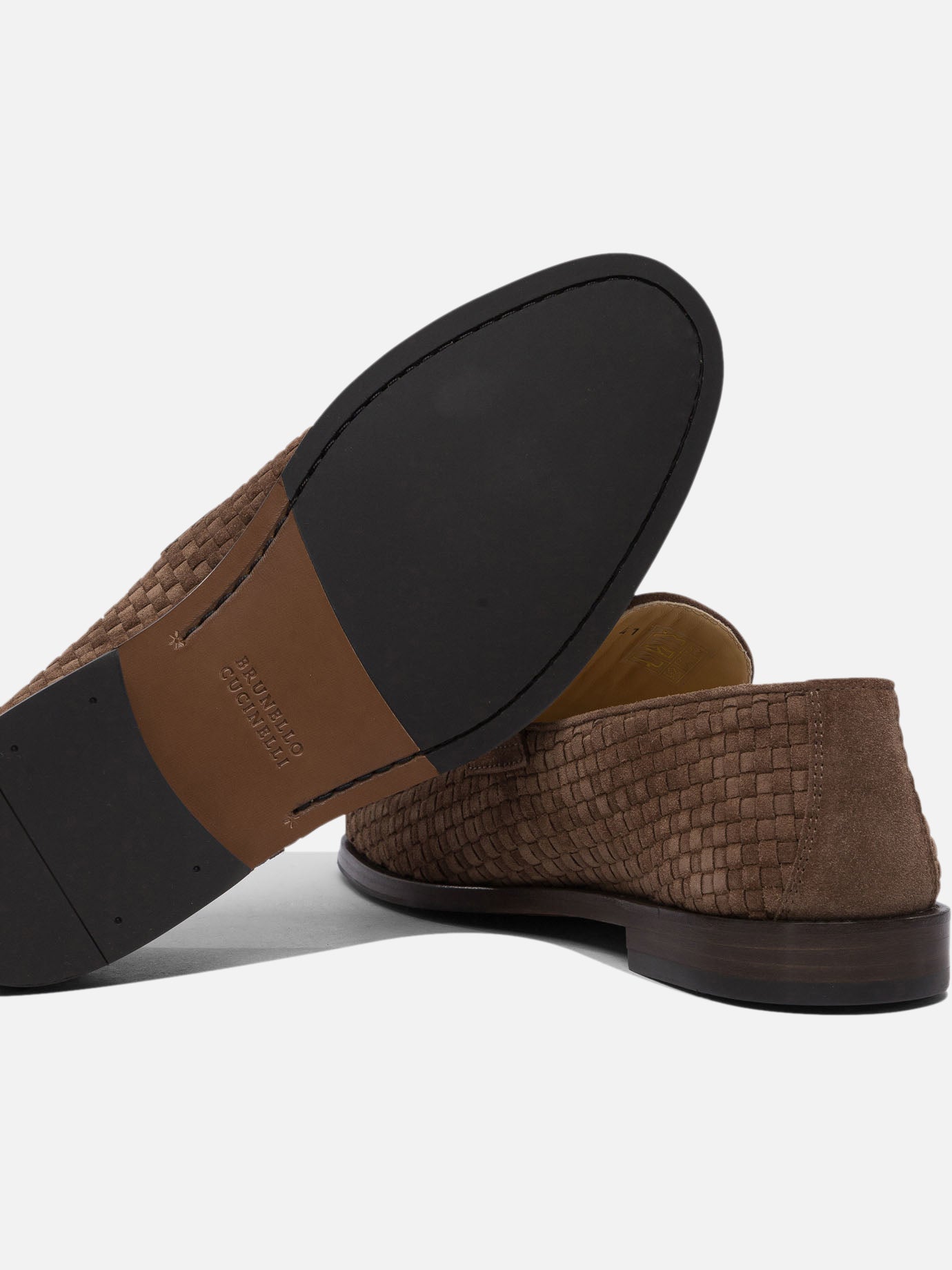 Mocassini 100% leather - 80% rubber 20% leather  Marrone - Brunello Cucinelli Uomo | PDP | VIETTI Online Store | thumbnail_5