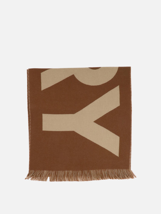 Sciarpe classiche Logo  Marrone - Burberry Uomo | PLP | VIETTI Online Store 
