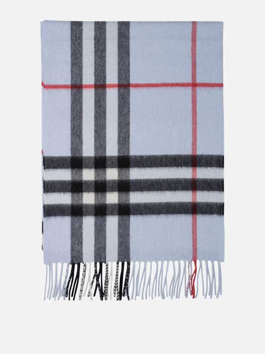 Sciarpe con frange Check  Azzurro - Burberry Uomo | PLP | VIETTI Online Store 
