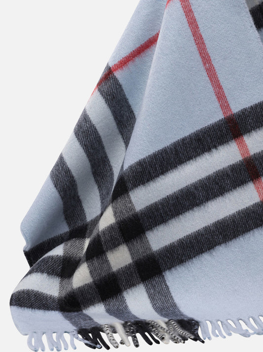 Sciarpe con frange Check  Azzurro - Burberry Uomo | PLP | VIETTI Online Store | 2
