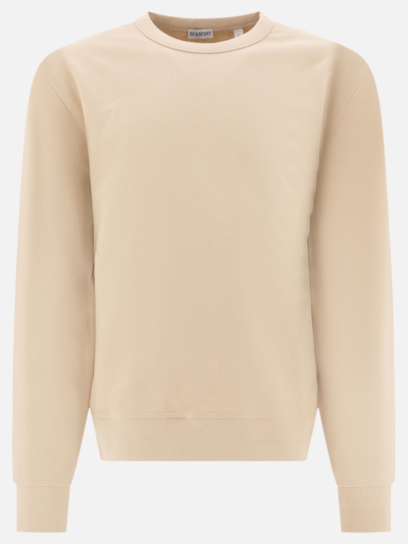 Burberry Crew neck sweatshirt with Check detail 15812019_M Beige thumbnail_1