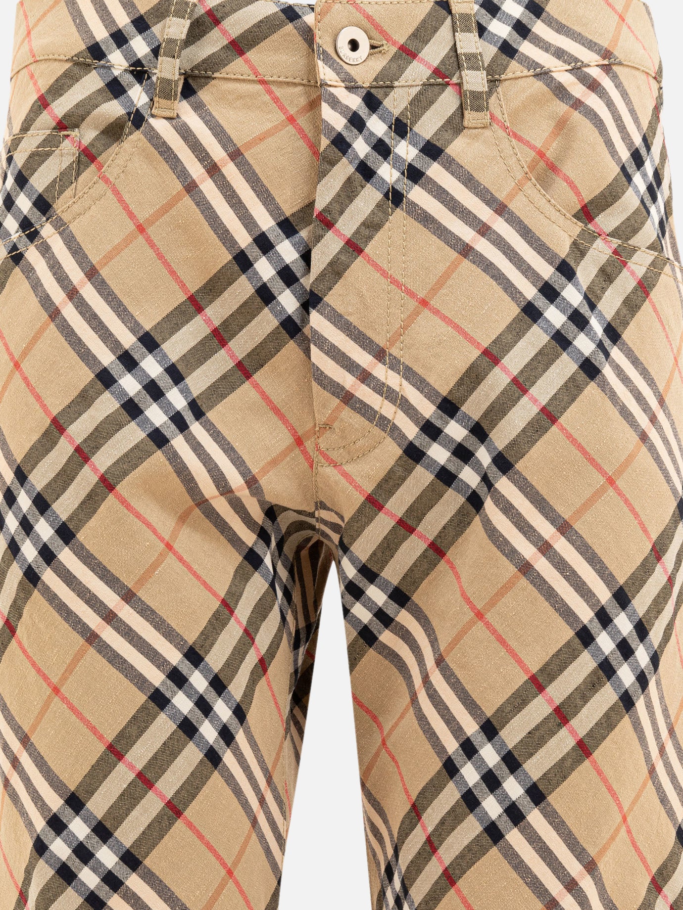 Cargo & parachute trousers Check  Beige - Burberry Women | PDP | VIETTI Online Store | Zoom-Modal_3
