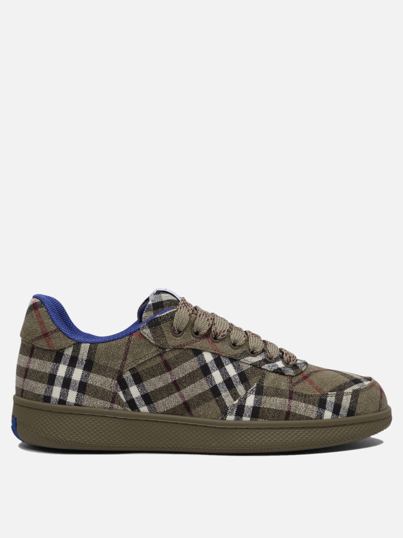 Burberry "Terrace Check" Sneakers Green