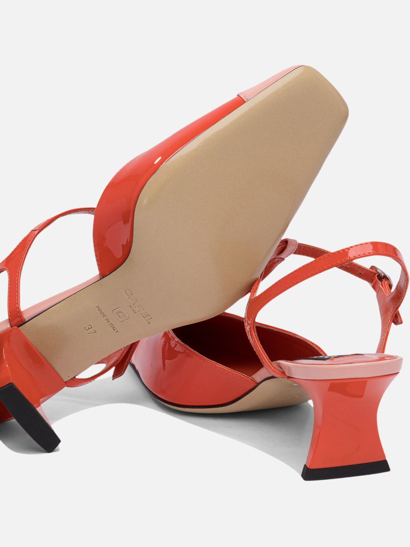 Heeled sandals 100% calf leather - 100% calf  Red - Carel Women | PDP | VIETTI Online Store | Zoom-Modal_5
