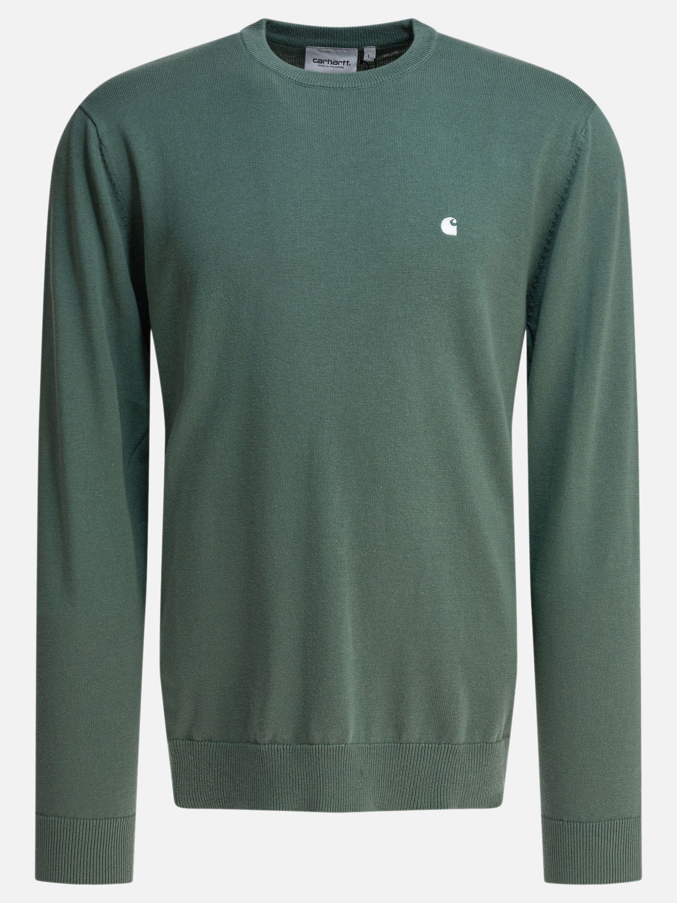 Carhartt WIP Crew-neck sweater with logo Green