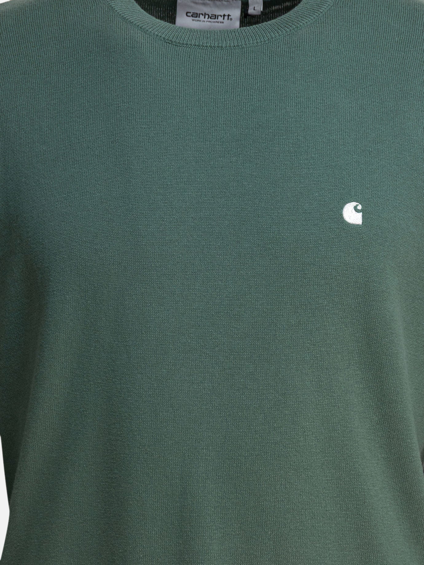 Carhartt WIP Crew-neck sweater with logo 19997553_M Green thumbnail_3