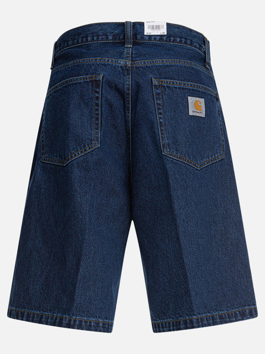 Short cinque tasche Denim  Blu - Carhartt WIP Uomo | VIETTI Online Store | 2
