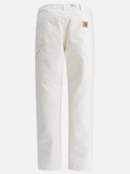 Carhartt WIP Pantaloni "Double Knee" 19113473_32 White 2