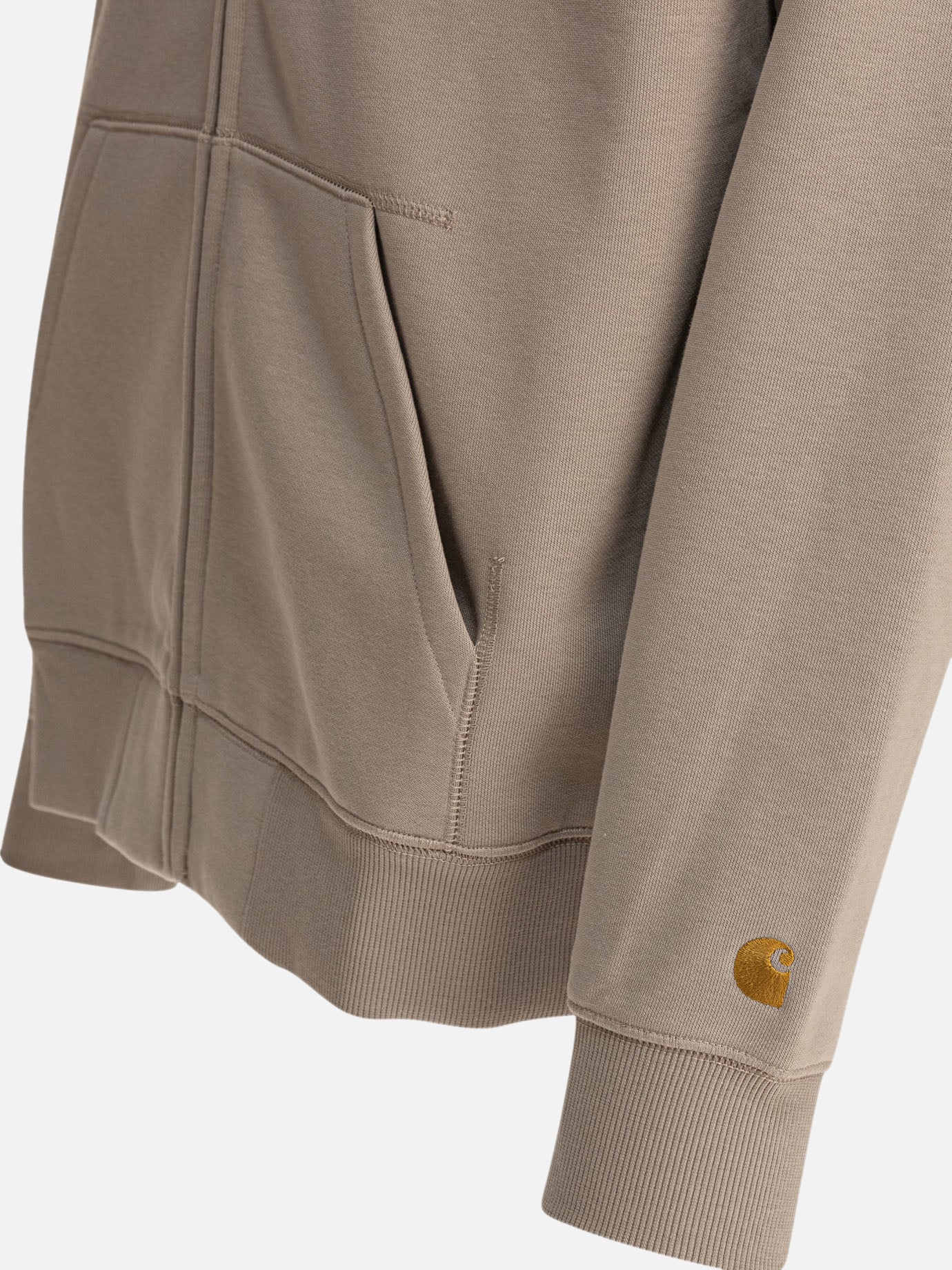 Carhartt WIP Felpa &quot;Hooded Chase&quot; 17845600_S Beige thumbnail_4