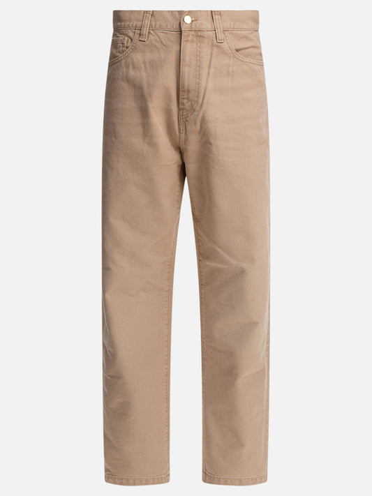 Jeans a gamba dritta Solid colour  Beige - Carhartt WIP Uomo | PLP | VIETTI Online Store 
