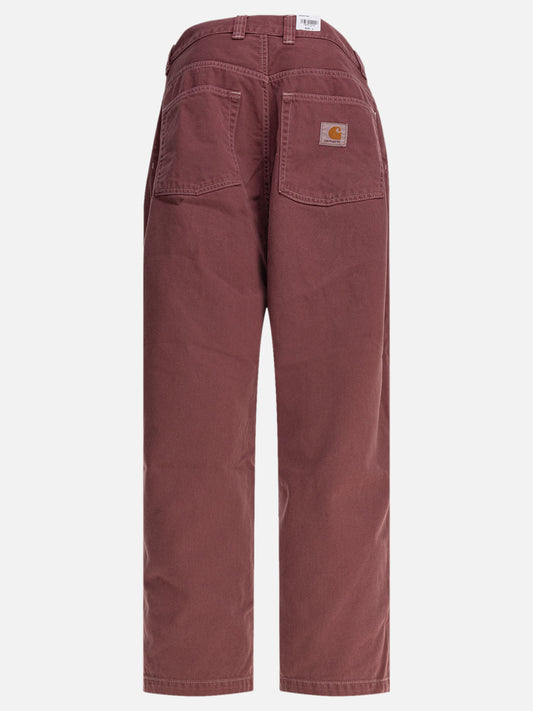 Wide-leg jeans Solid colour  Bordeaux - Carhartt WIP Men | PLP | VIETTI Online Store | 2
